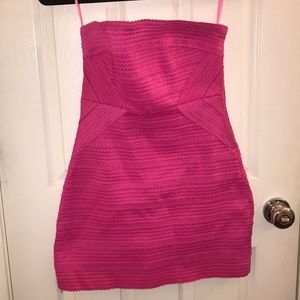 Hot pink bandage dress